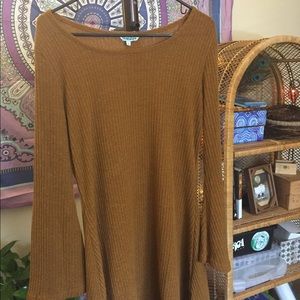 Cute bell sleeve sweater dress! Nostalgia brand